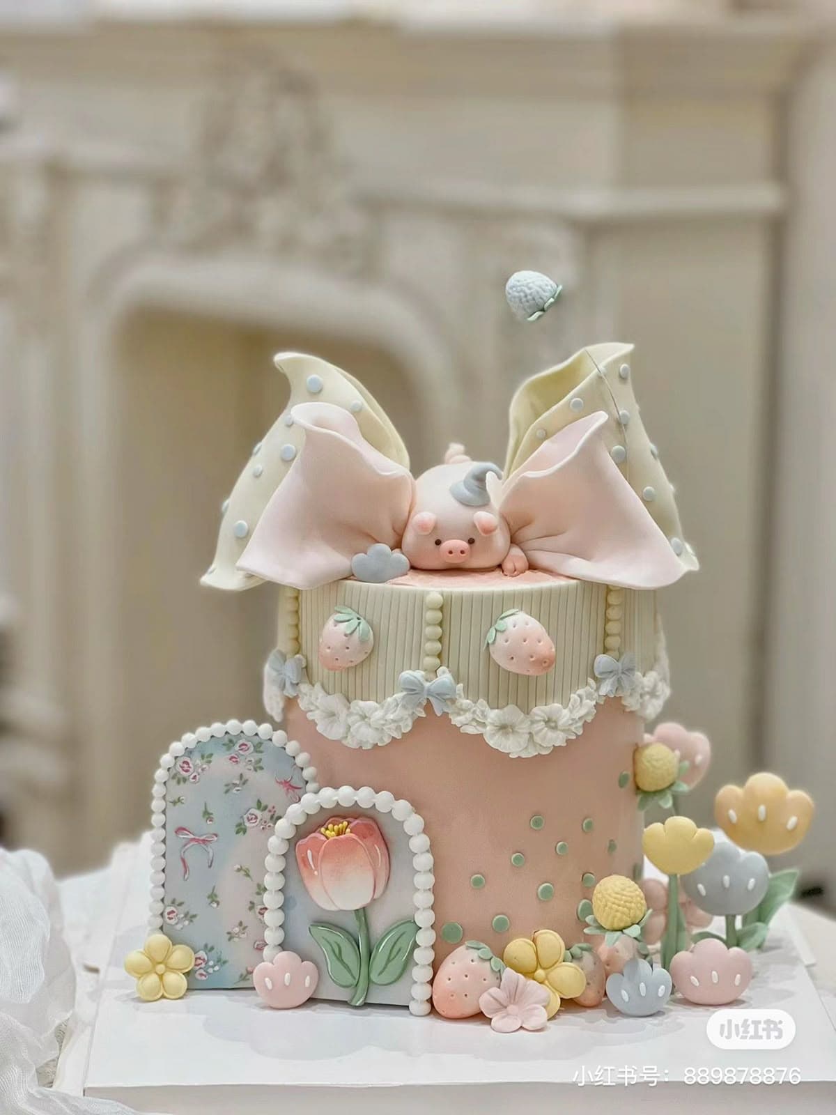 Delicate cake decoration
