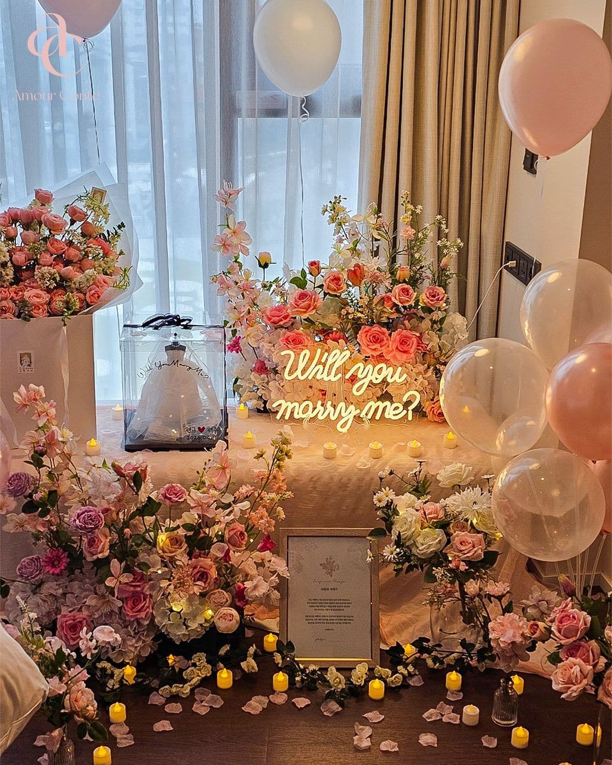 Mission Background - Floral Arrangement with Candles