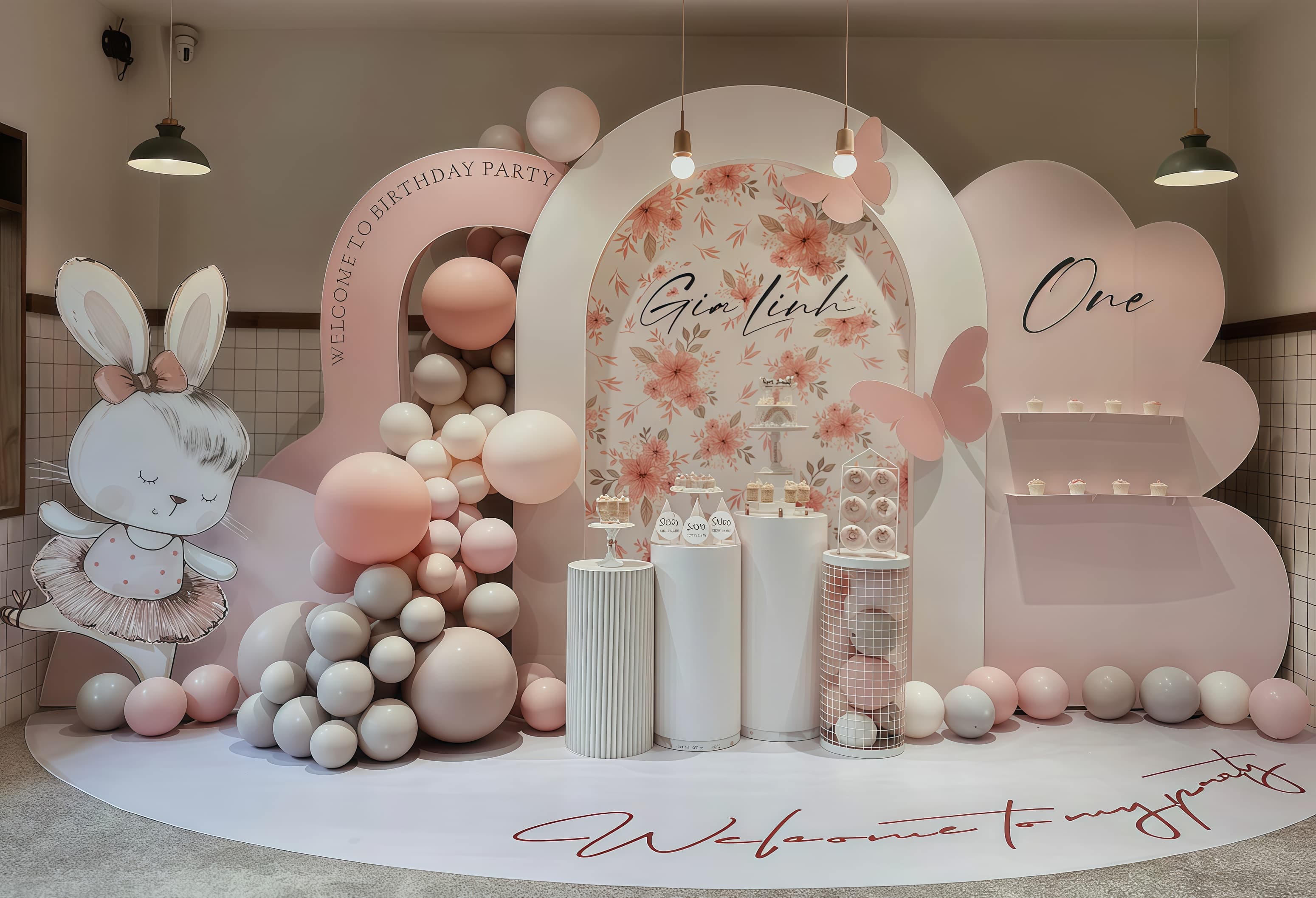 Birthday party decoration setup