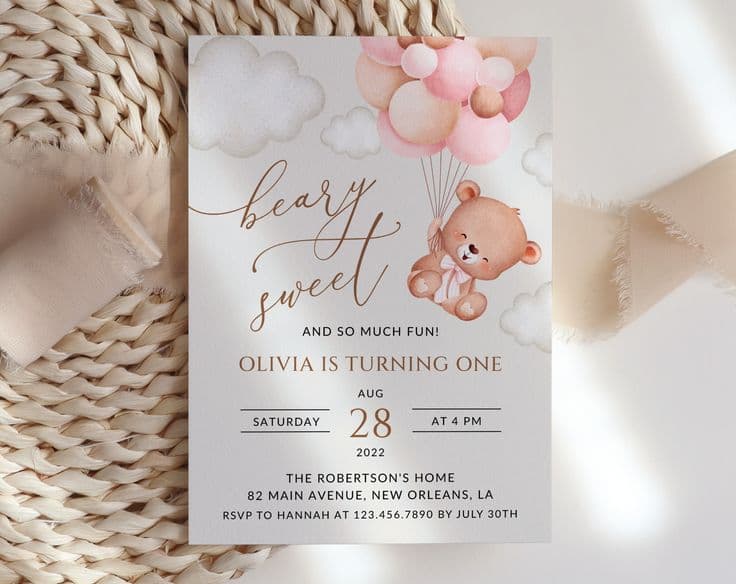 Teddy Bear Birthday Cake